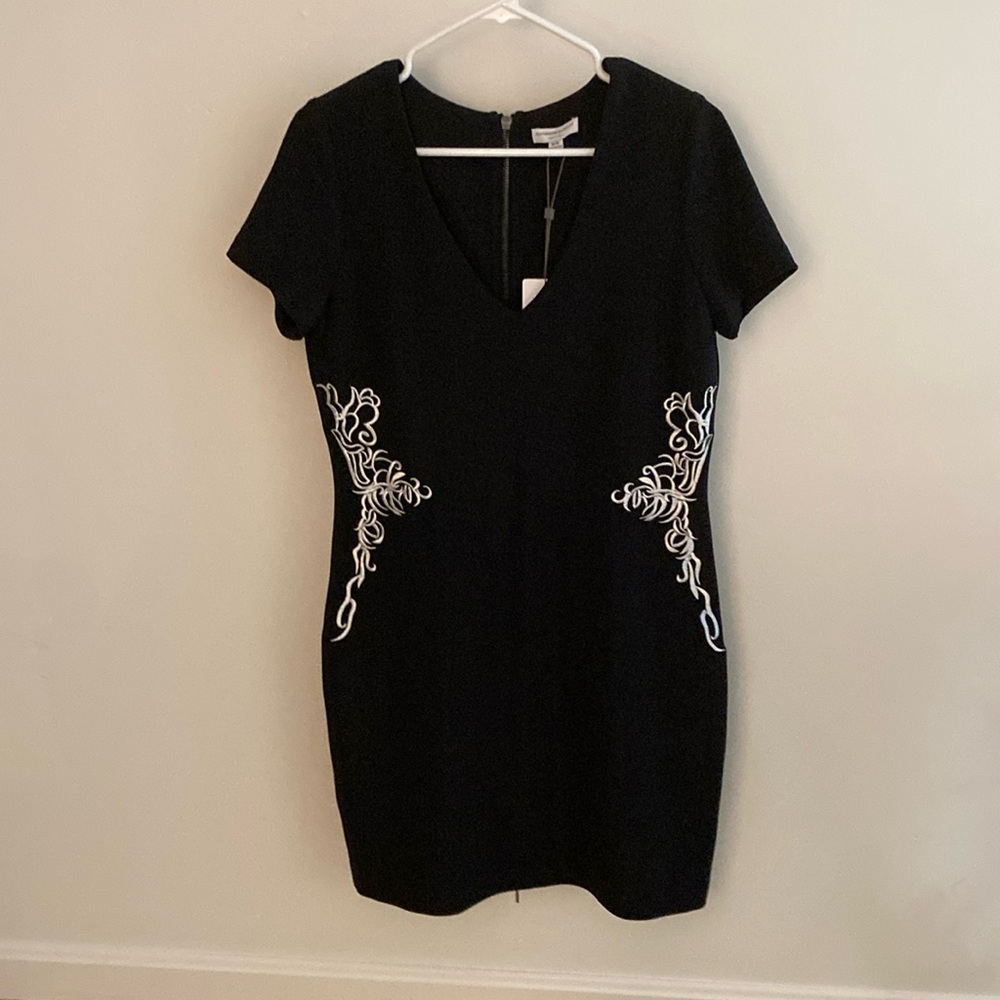 Katherine Barclay dress with slimming details.